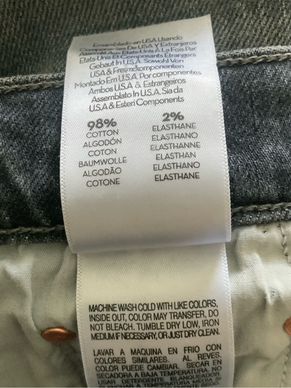 MOTHER SUPERIOR Jeans Half-Pipe Flood Outta Sight Washed Charcoal Gray Size 27 - Picture 12 of 16